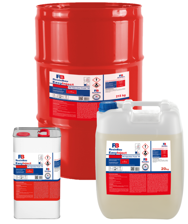 EasyInject — resin in various packaging sizes